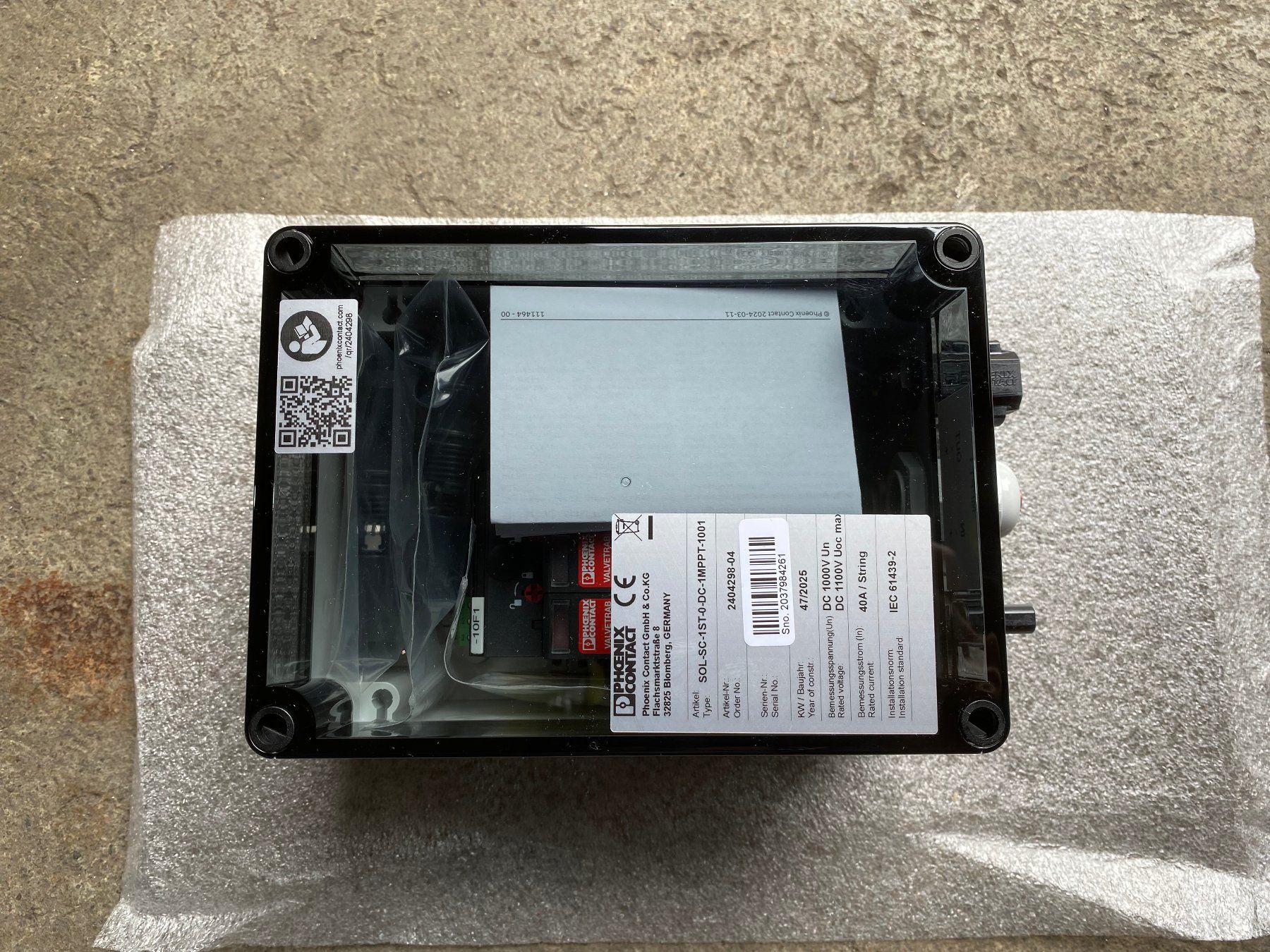 Solargeräte und Solarprodukte: Aanschlusskasten Phoenix Contact Solaranlagen /401B – Neu und originalverpackt aus Zürich von LUIS-B 6