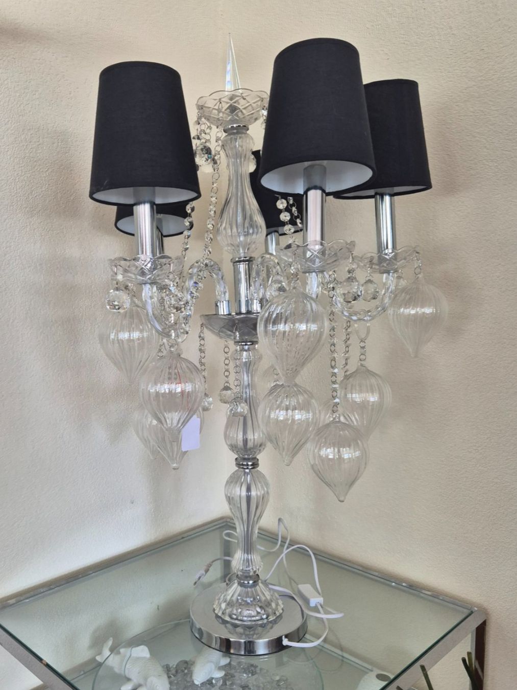Lampade: Lampe de table chandelier en cristal neuve – Usato da Fully venduto da tameab 1