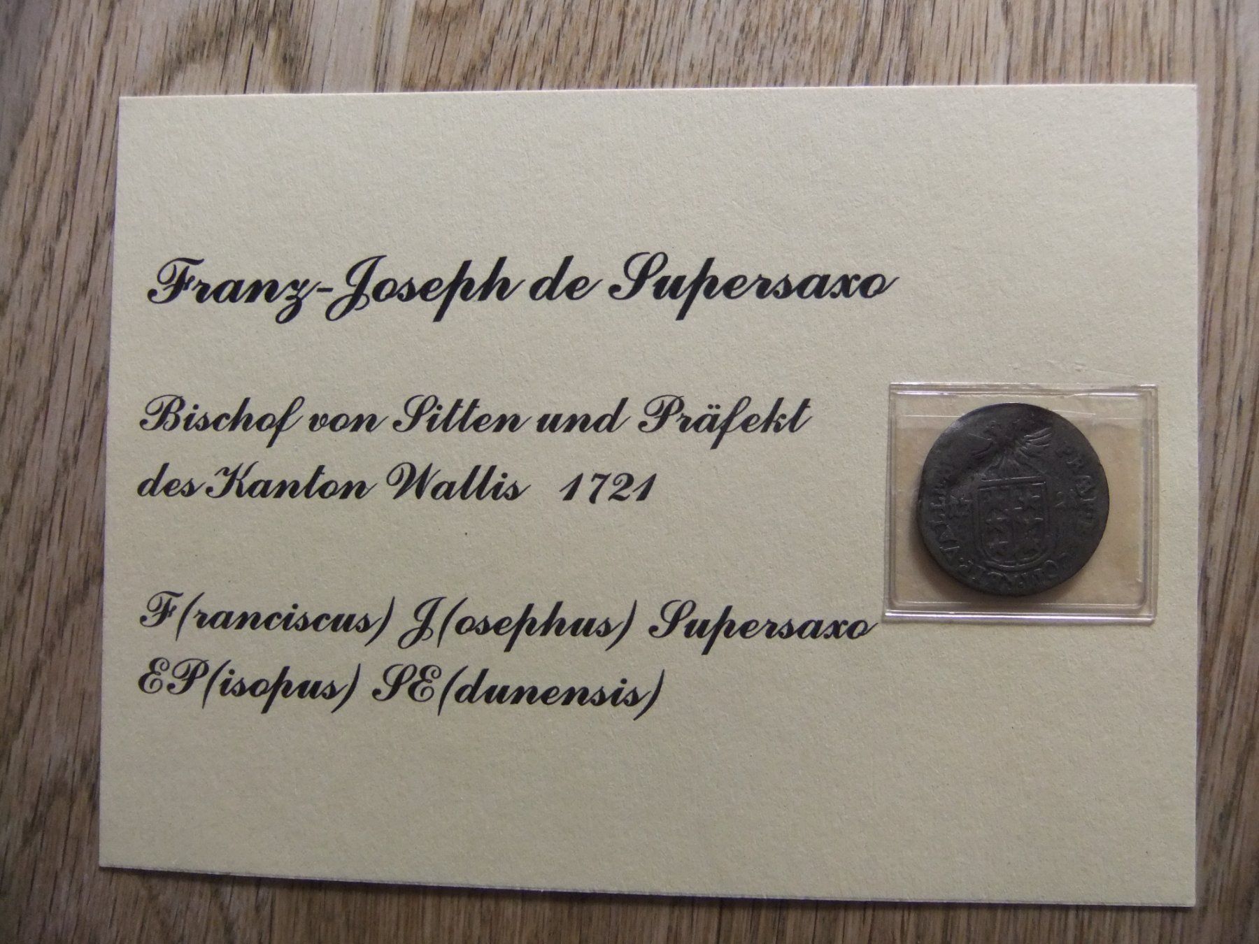 Tutti le monete: 1/2 Batzen 1721  Wappen – Usato da St. Niklaus VS venduto da wunschlos54