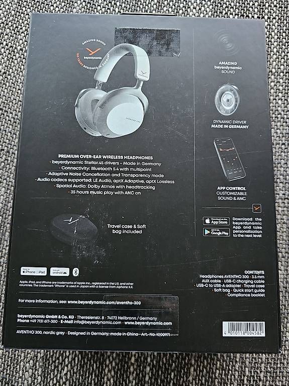 Beyerdynamic Kopfhörer: Beyerdynamic Aventho 300 Kopfhörer grau – Gebraucht aus Thayngen von Alexa_S 4