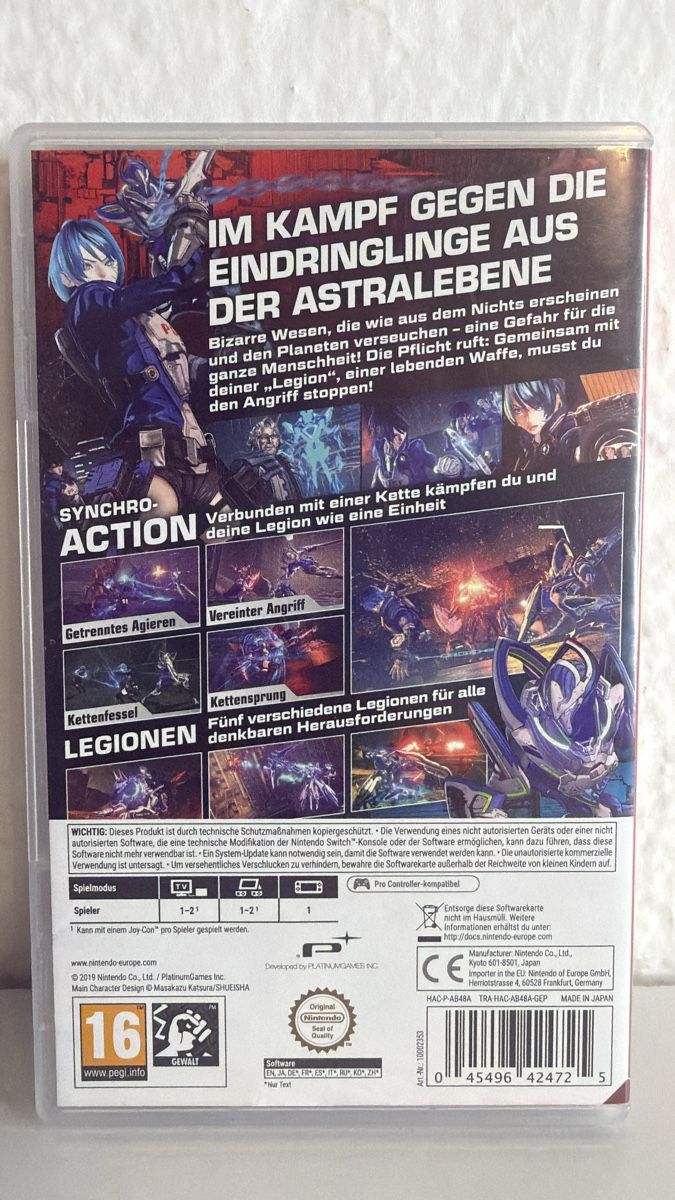 Nintendo Spiele: Nintendo Switch Astral Chain Game - Great Condition! – Gebraucht aus Ehrendingen von bubulence 1
