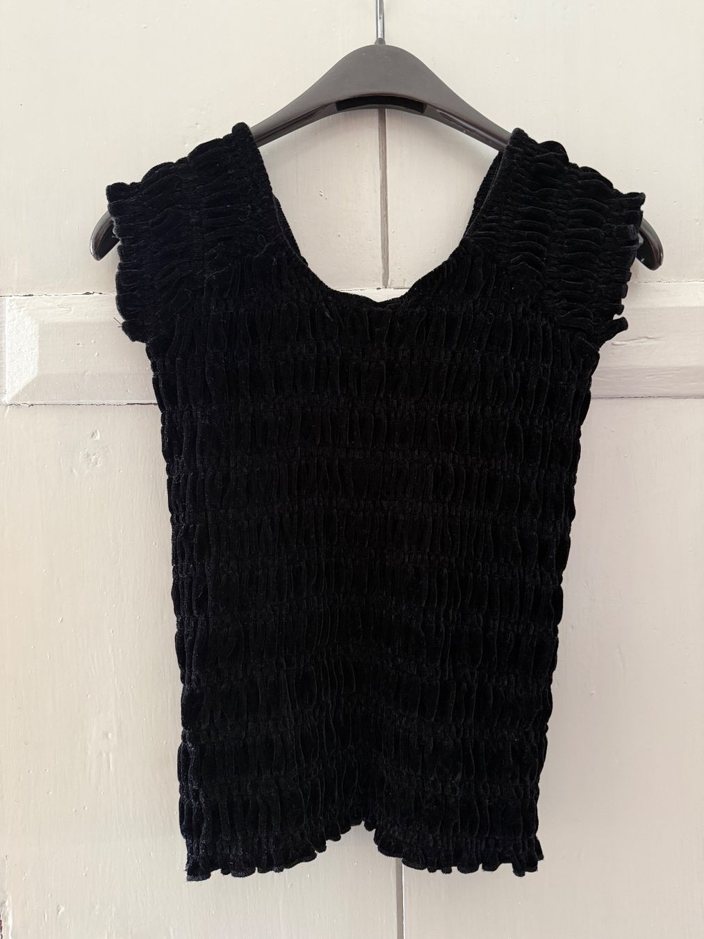 Tops: top " Bik Bok "en smock velours noir – Neu (gemäss Beschreibung) aus Echandens von pepite30 3