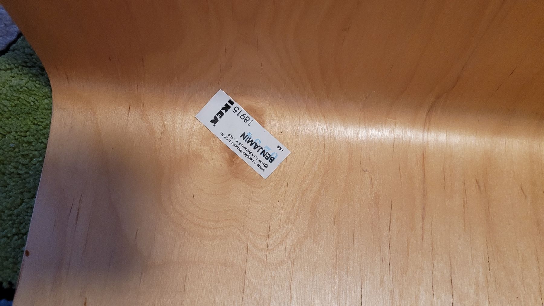 Ikea Sgabelli: IKEA Hocker "BENJAMIN" 1990 / Design: Lisa Norinder – Usato da Warth venduto da aussieaussie 2