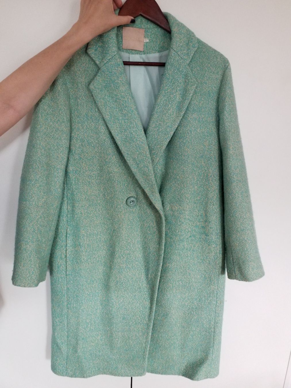 Cappotti: Stylish Coat - Light Green, good Condition! – Usato da Luzern venduto da _Lobster_