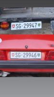 Kontrollschilder SG aufeinanderfolgend Nummernschild rar