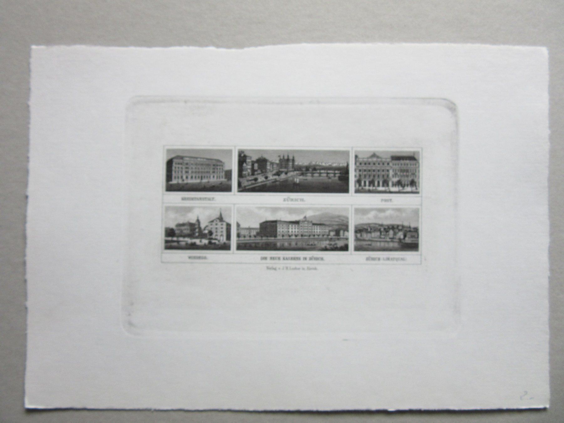 Incisioni: ZÜRICH   //  REF.FA3 – Usato da Gersau venduto da grafik-kunst 1
