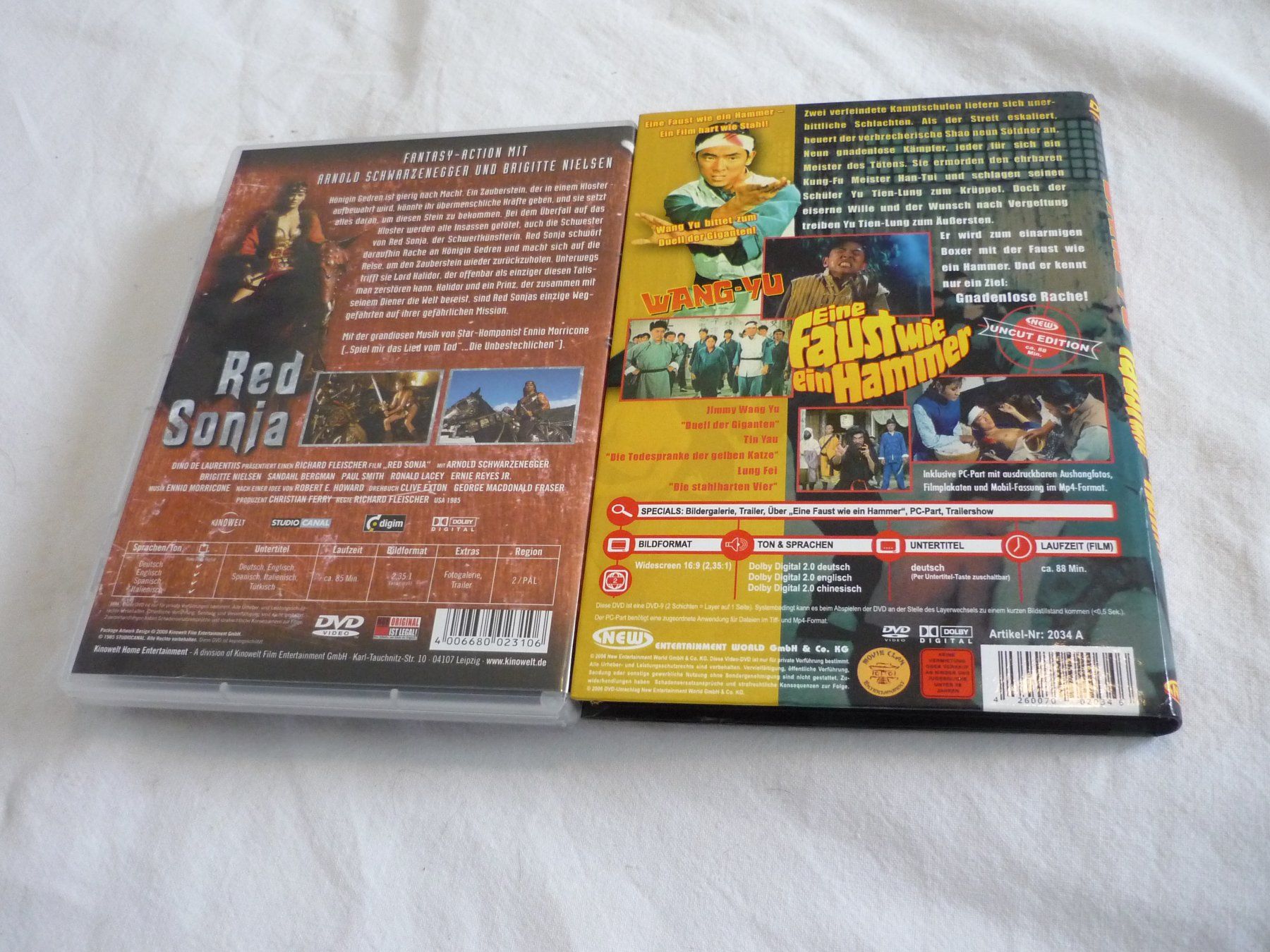 Tutti i DVDs: DVD rar - Red Sonja + Eine Faust wie ein Hammer – Usato da Beringen venduto da Flatretriever 2