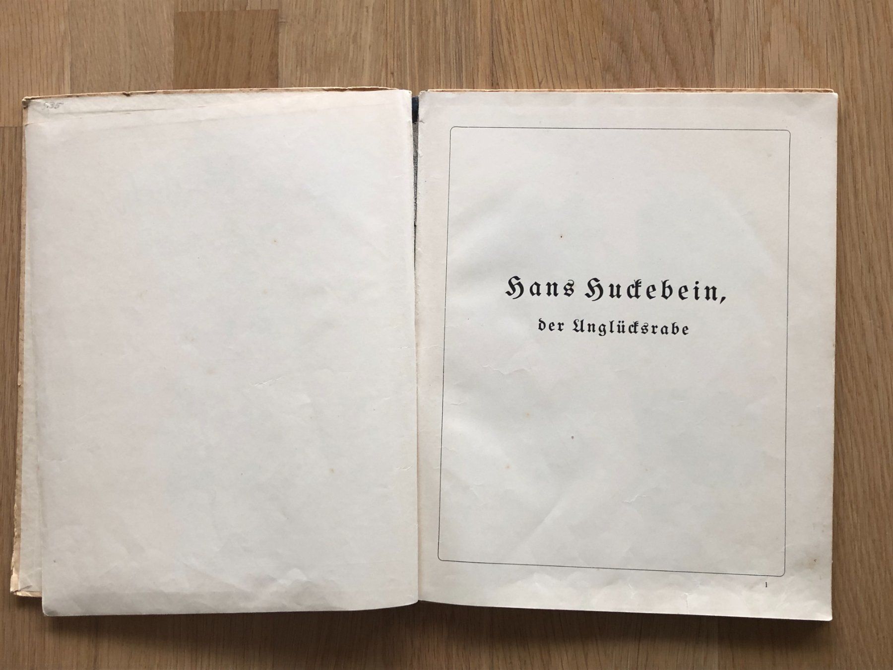 Libri: Antikes Kinderbuch: Wilhelm Busch "Hans Huckebein" – Usato da Biel/Bienne venduto da TomBaBi 2