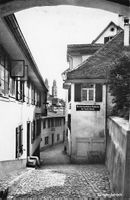 Gruss von der SCHIPFE ZÜRICH 1951, schöne antike Postkarte