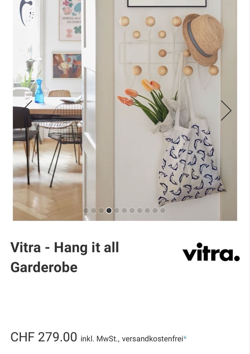 Vitra Guardaroba: Vitra Hang it all Garderobe – Usato da Basel venduto da leonharda 2