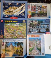 Puzzle Sammlung: Ravensburger, Heye, Jumbo.