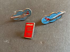 Pins Flugzeuge swissair