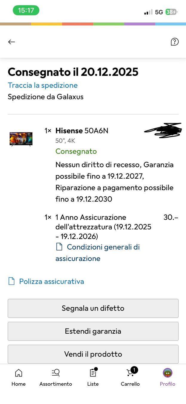 Hisense Fernseher: Tv hisense – Neu (gemäss Beschreibung) aus Grenchen von esp_6tx5 3