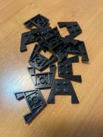 Lego 12x System Platten (4859) schwarz