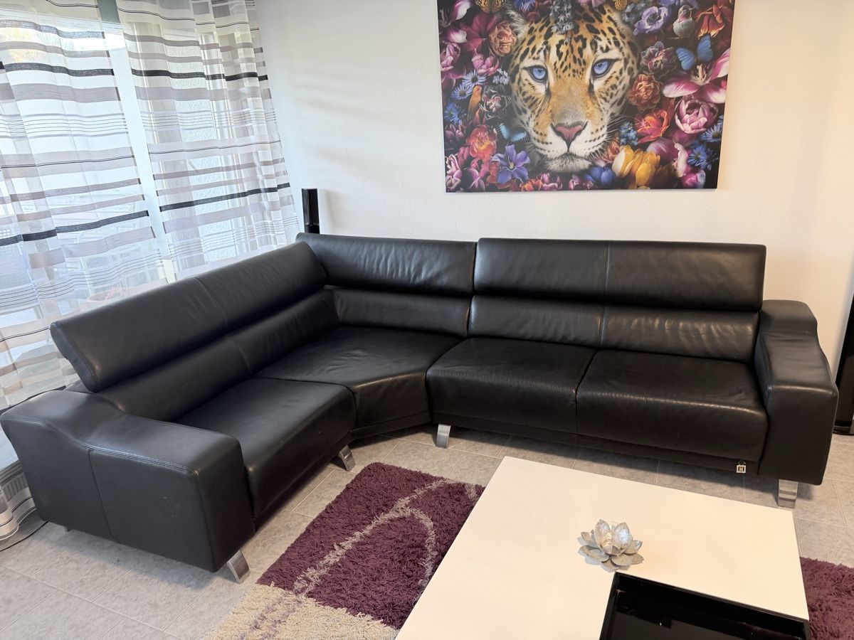Sofas: Echt Leder Sofa-Ecksofa Schwarz Ab Fr.1 – Gebraucht aus Dietikon von Kumar_Occasionen 6
