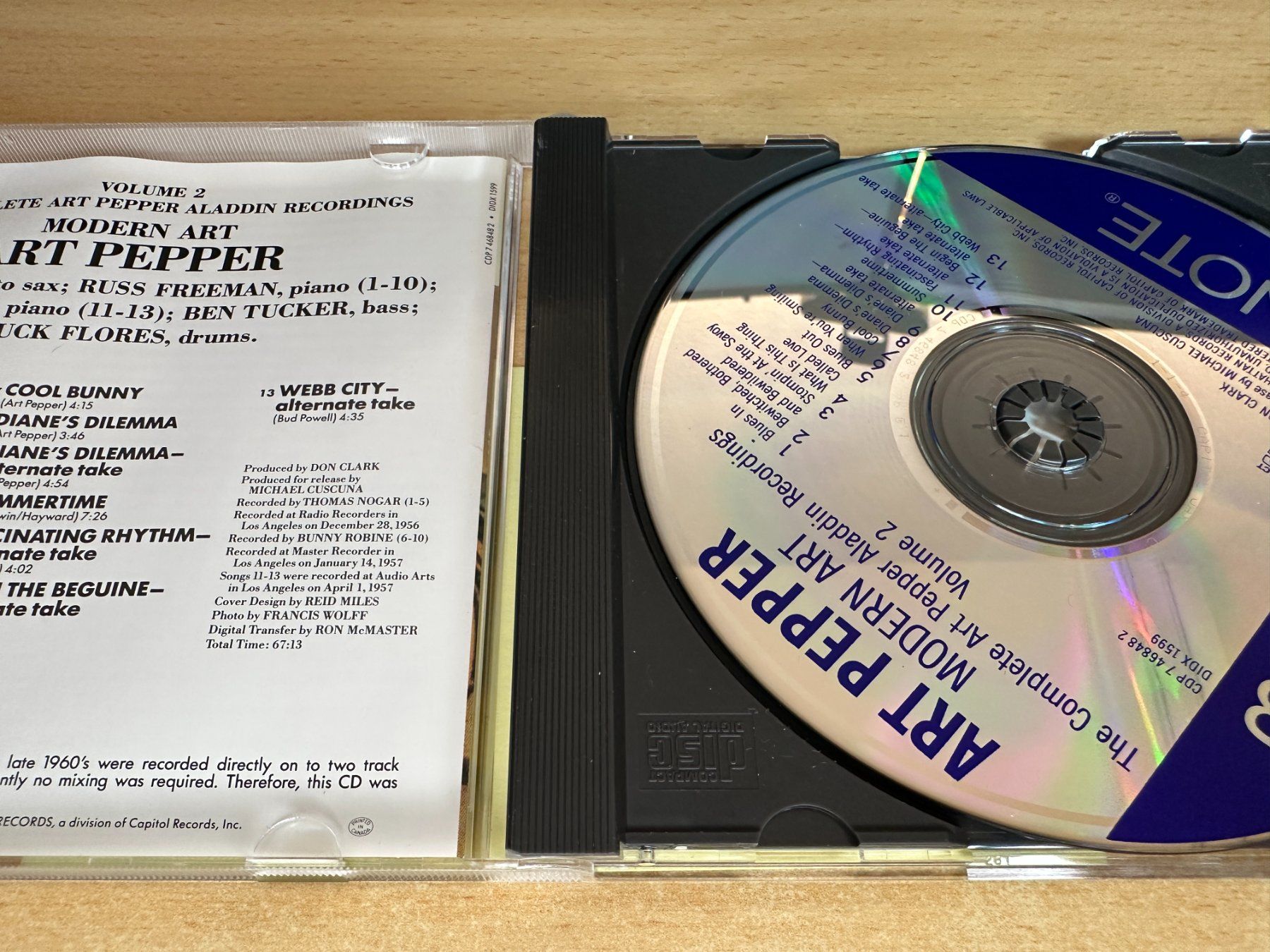 CDs: C3 Art Pepper Quartet – Modern Art - Volume Two – Gebraucht aus Rikon im Tösstal von Alpenmutz 2