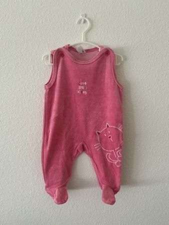 Pyjama rose Bébé Fille 3-6 mois, Velours Doux