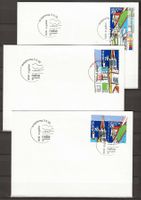 FW084 - 3 FDC Naba 2000 du bloc 1