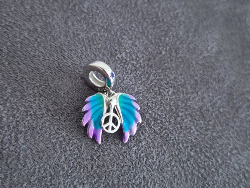 Anhänger: Silber Charm Peace +Garantie – Neu (gemäss Beschreibung) aus Rotkreuz von Carbone_Bijou-Shop 1