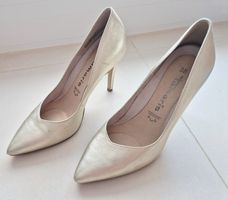 Tamaris goldene High Heels, Gr. 38, elegant für den Sommer..