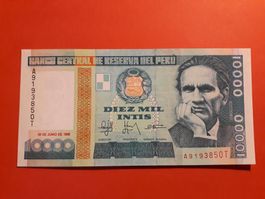 PERU - 10'000 Intis 1988 UNC (A9193850T)