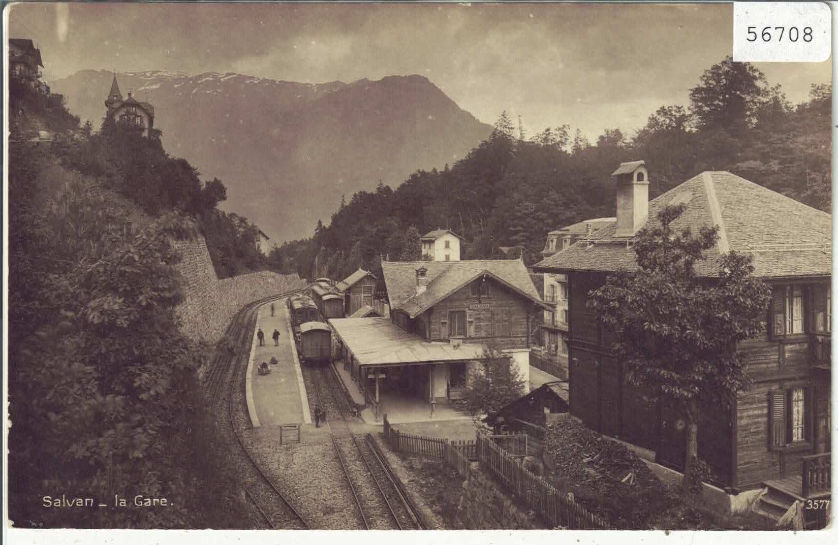Ansichtskarten: Salvan - la gare - Bahnhof – Gebraucht aus Ettingen von Kartenplanet