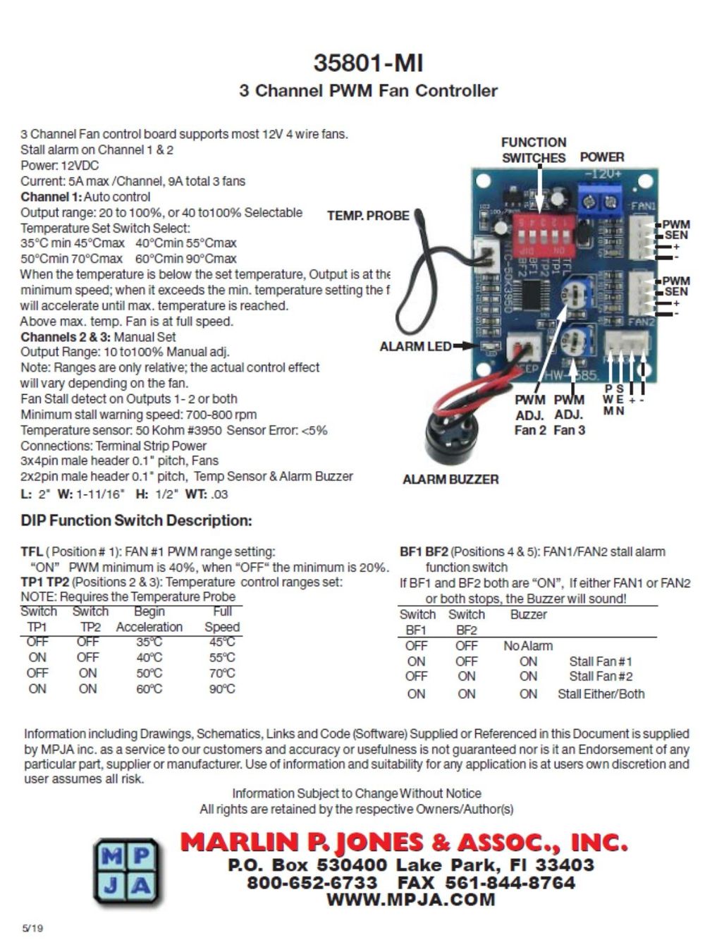 Elektronikbauteile: 35801-MI 3 Kanal PWM Lüfter Controller – Neu und originalverpackt aus Aarau von Stevia 1