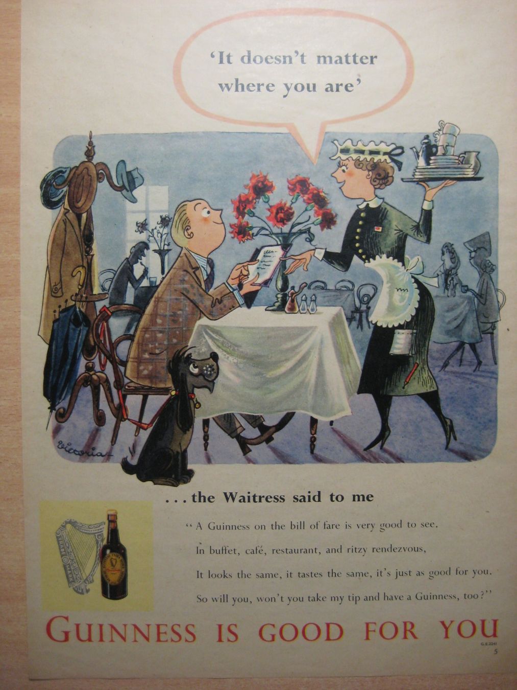 Foto & Immagini: GUINNESS Werbung 1953 – Usato da Studen SZ venduto da Zeneli99 1