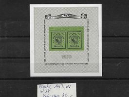 Block 1943 ** W18 ** Kat: CHF 90.-