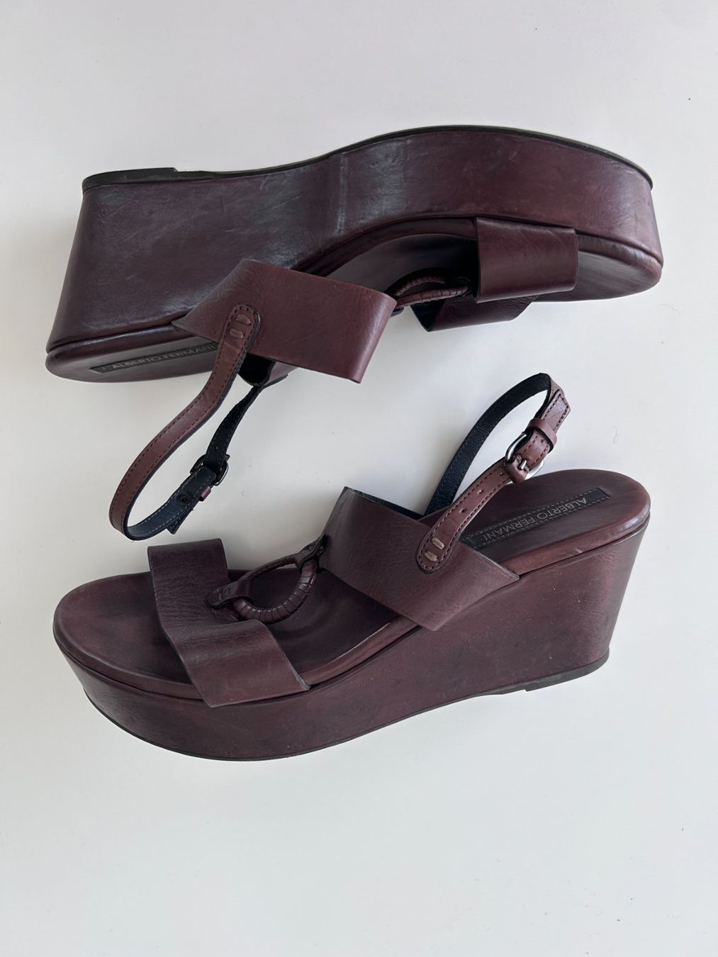 Navyboot Damenschuhe: Alberto Fermani Plattform Sandalen – Gebraucht aus St. Gallen von look-twice 1