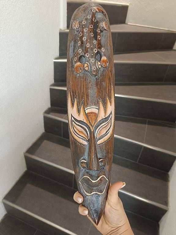 Sculture & Statue: Geschnitzte Holz Maske – Usato da Muri AG venduto da Puschelknuffel