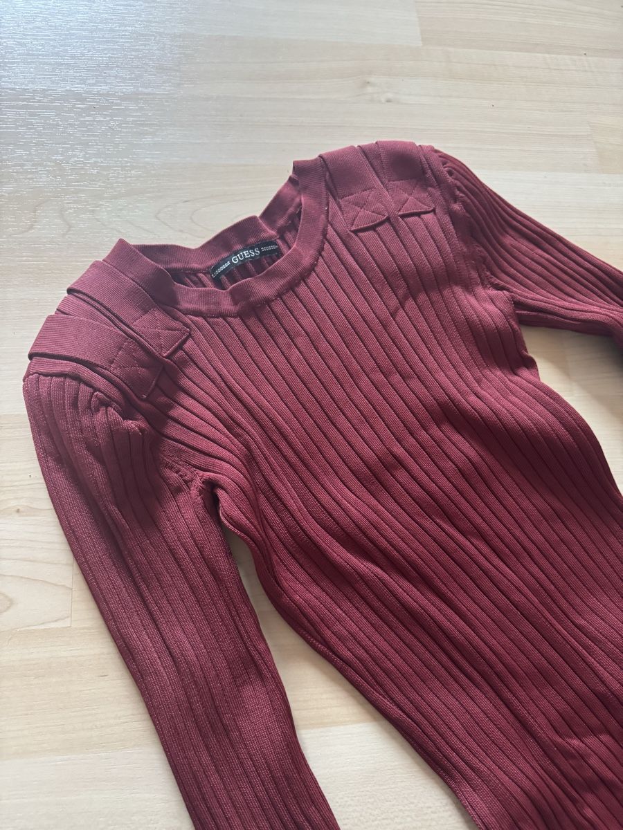 Guess Kleider: Guess Strickkleid, bordeaux, Grösse S – Neu (gemäss Beschreibung) aus Windisch von Shakira085 2