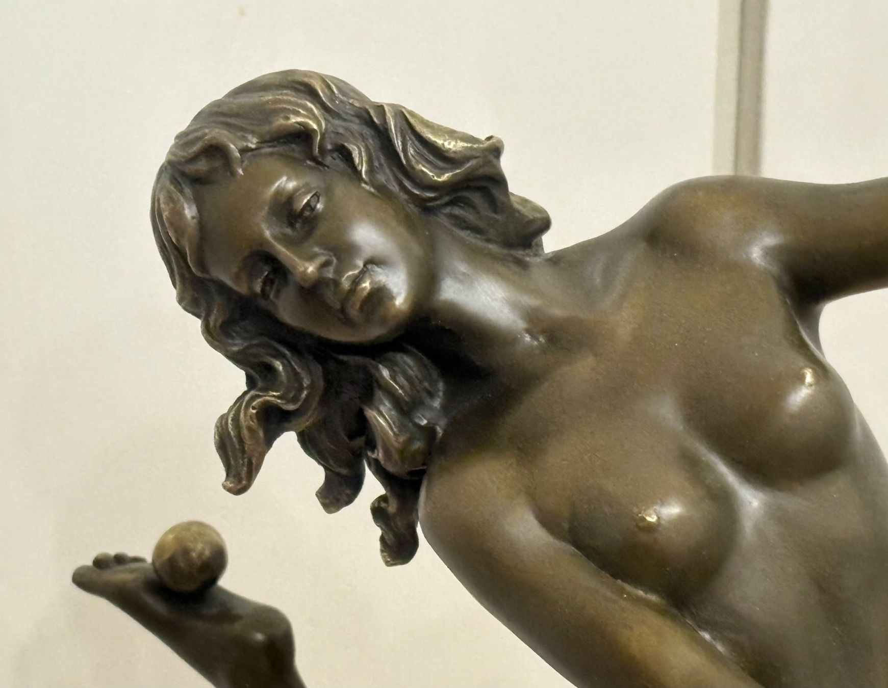 Figuren: Bronzefigur einer Tänzerin auf Marmorsockel, Top! – Gebraucht aus Frick von Rukki 8