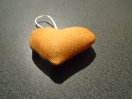 Herz zum Aufhängen, orange