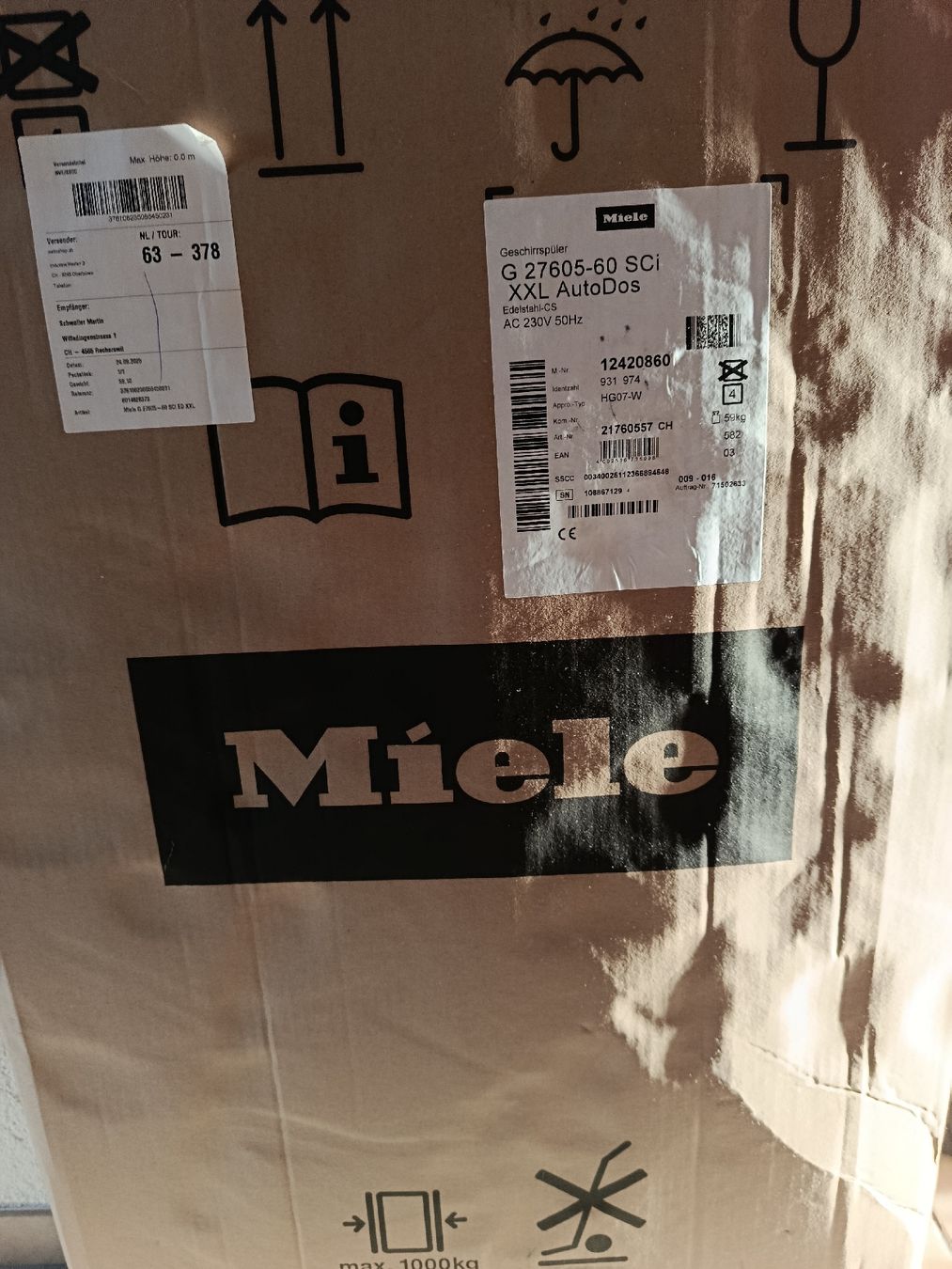 Lavastoviglie: Miele Geschirrspüler – Nuovo e nell'imballaggio originale da Recherswil venduto da schwalli01