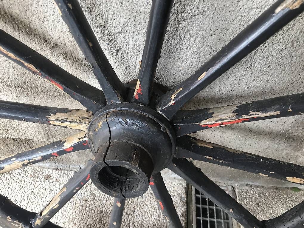 Pneumatici & Ruote complete: Ruota vecchia in legno – Usato da novaggio venduto da cam_5stl 3