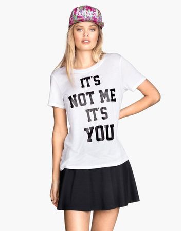 🤩MANGO T-SHIRT WEISS & DRUCK NEU & D&G P.