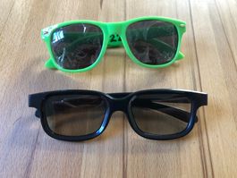 Kinderbrillen Set | Grüne MUBA Sonnenbrille & Real 3D Brille