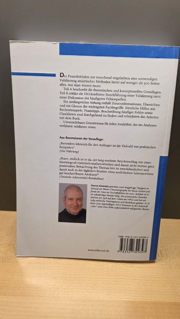 Bücher: Buch: Validierung in der Analytik – Gebraucht aus Männedorf von thoemsi80 1