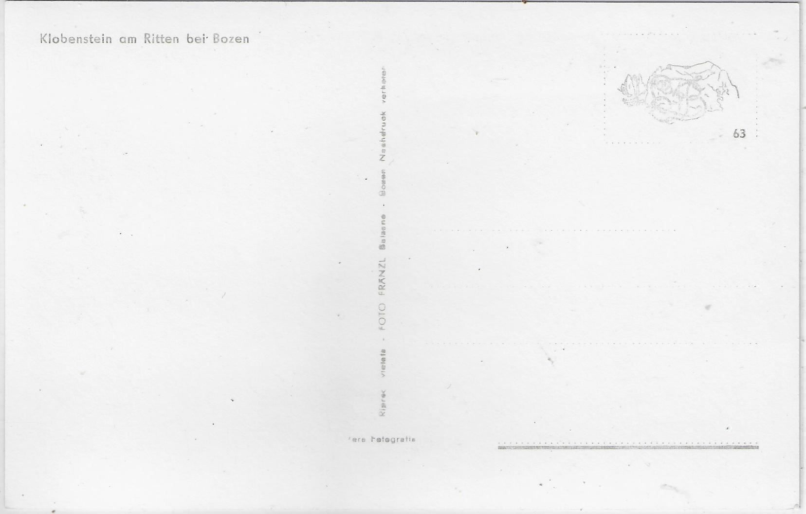 Cartoline postali: Rittner Bahn Bergbahn - Klobenstein – Usato da Ettingen venduto da Kartenplanet 1