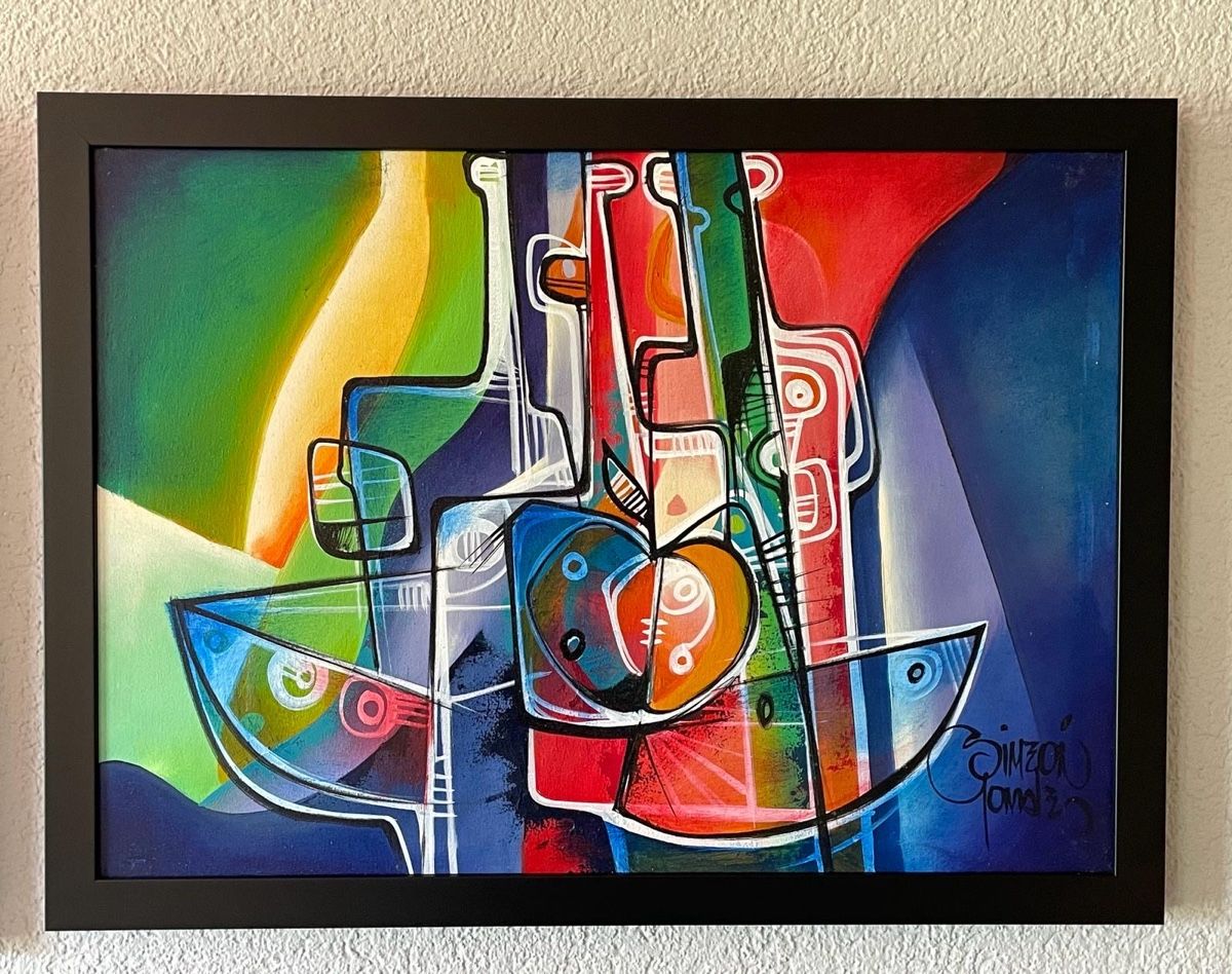 Dipinti: Gemälde Kunst Simeon Gonzales 1973 – Usato da Lenzburg venduto da Gardenia2010 3