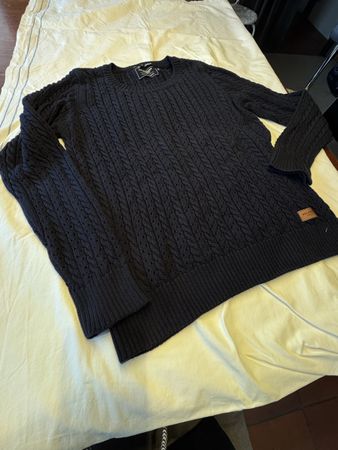 Holebrook Pullover Baumwolle dunkelblau Grösse XL