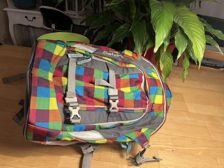 Satch Schulrucksack bunt, ergonomisch, guter Zustand