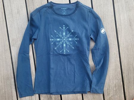 Mammut Langarmshirt S petrol blau