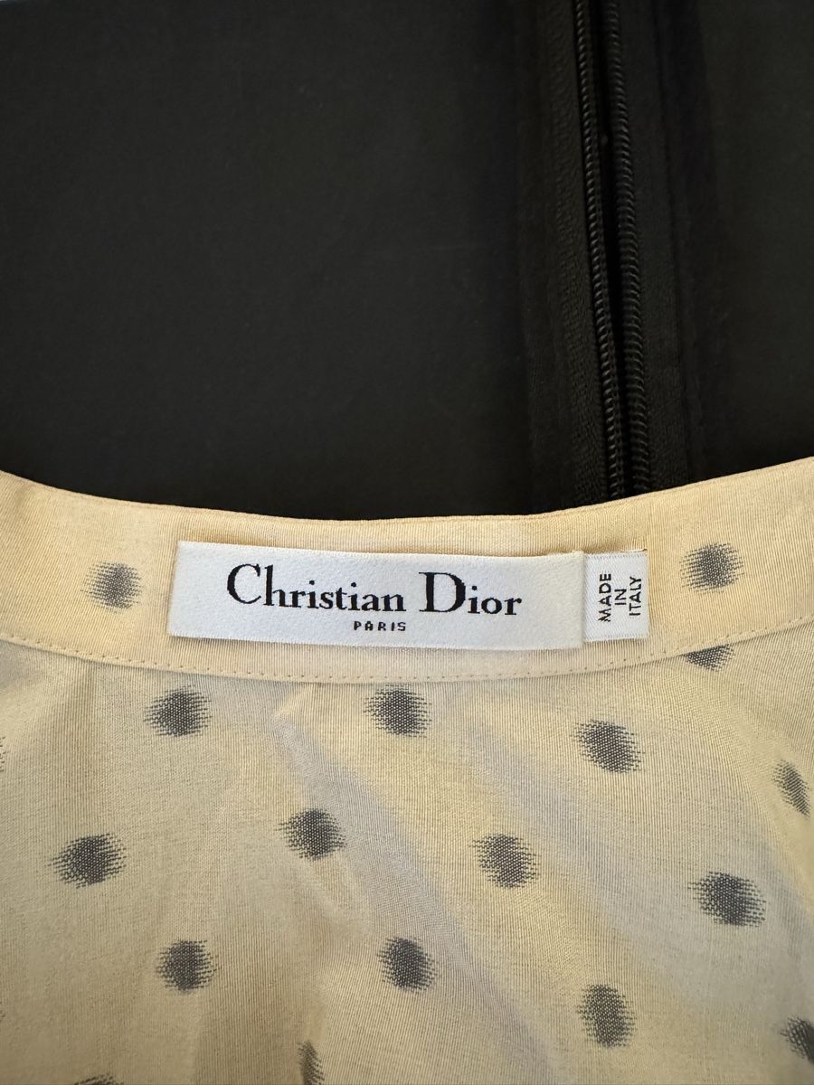 Dior Gonne: Christian Dior Seidenrock mit Polka Dots – Nuovo (secondo la descrizione) da Zürich venduto da SF2023 4