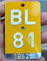 Mofanummer BL 81 von 1981 - Basel-Land