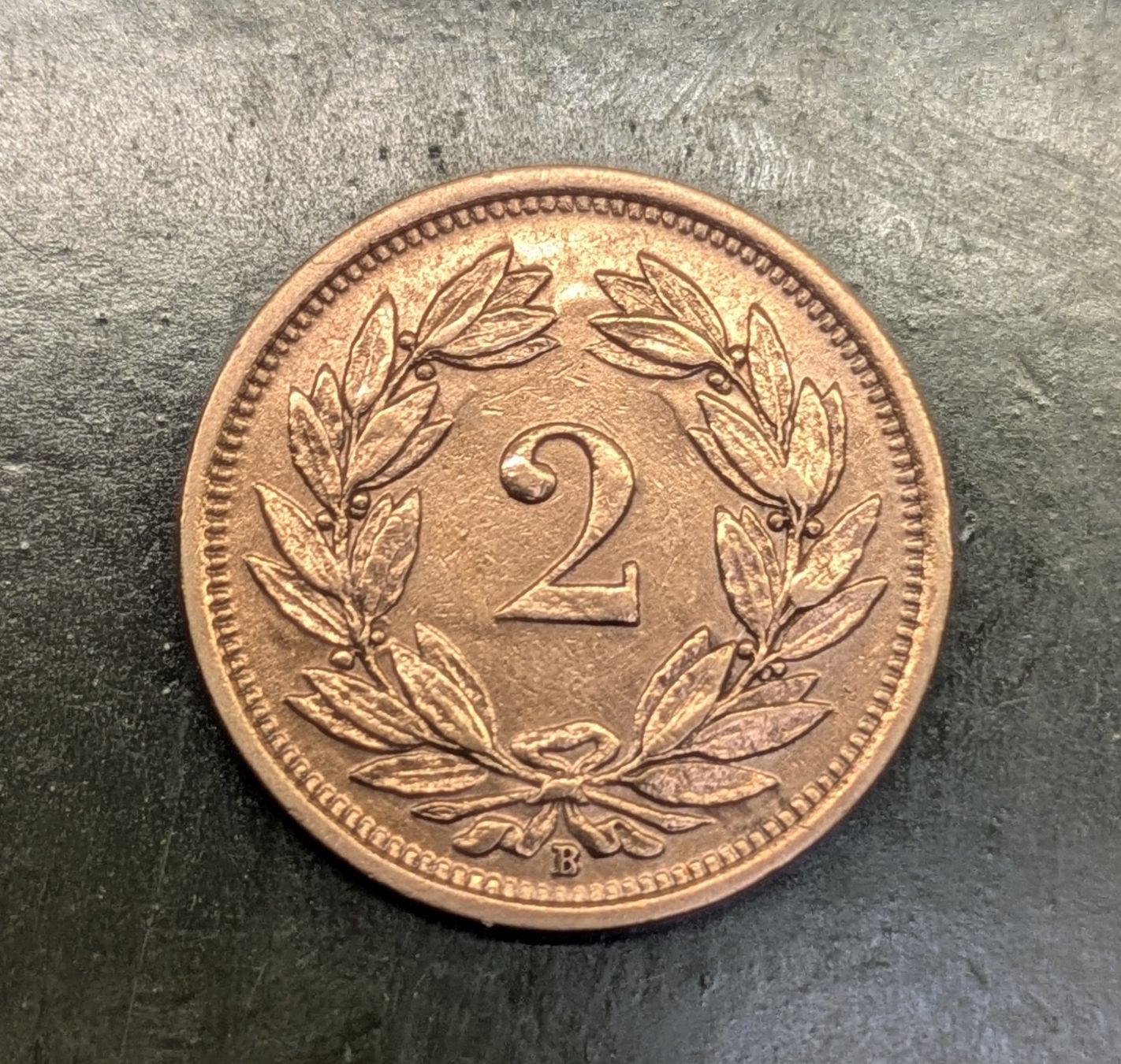 Toutes les monnaies: 2 Rappen 1925 ss+ – D'occasion à Zetzwil par Spitz70 1