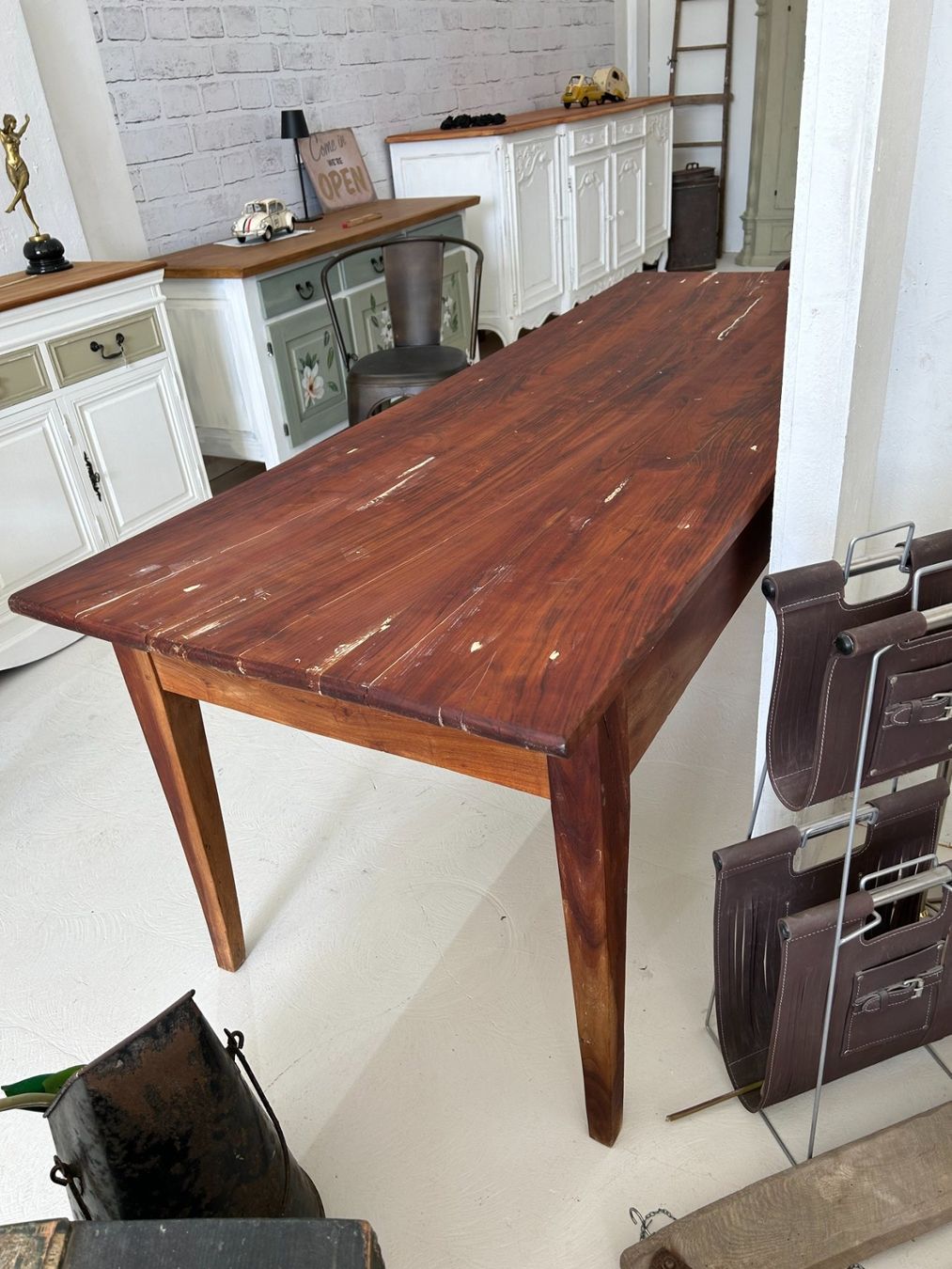 Tavoli: Esstisch Biedermeier Kirschbaum gross Schubladen restauriert – Usato da Dottikon venduto da beni1204 3