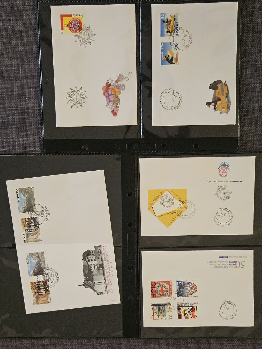Alle Briefmarken: Sammlung FDC 1998 - 2000 / 36 Ersttagesbriefe Briefmarken – Gebraucht aus Oberdorf BL von BaldenEagle 4