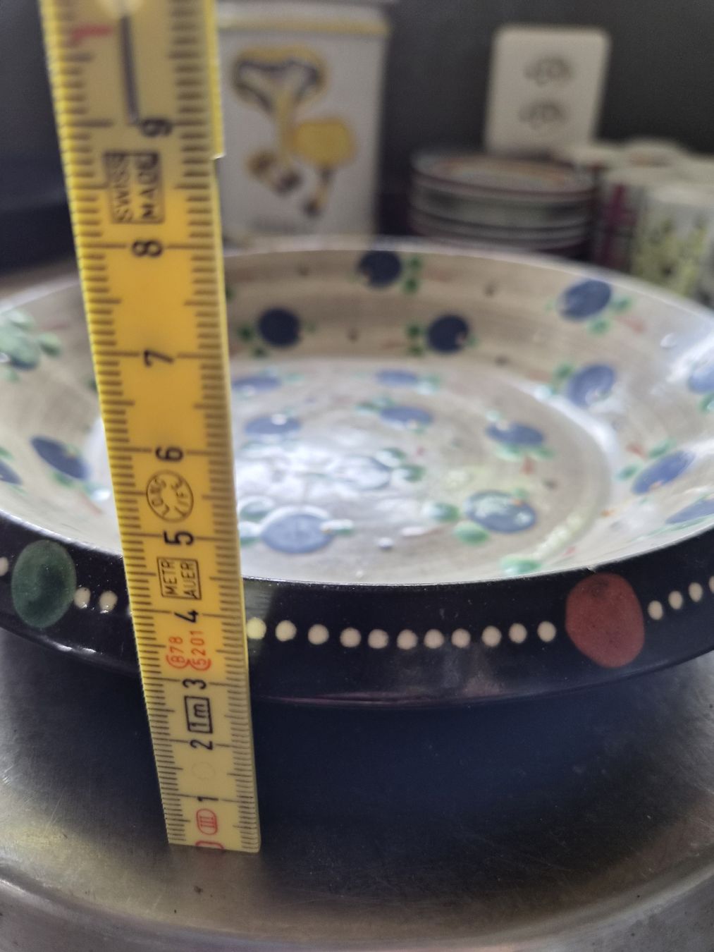 Assiettes: Teller mit Blaubeermuster, 20cm Durchmesser, Stucki-Moser – D'occasion à Herisau par Mischoma 2